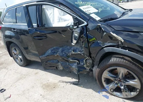 2017 Toyota Highlander Limited Platinum z USA, uszkodzony, nr VIN 5TDDZRFH8HS374180